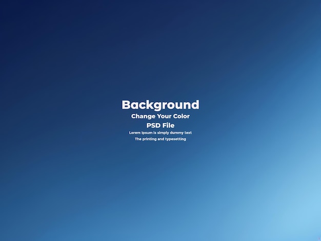 PSD Abstract blauer Gradient-Hintergrund leere blaue Textur