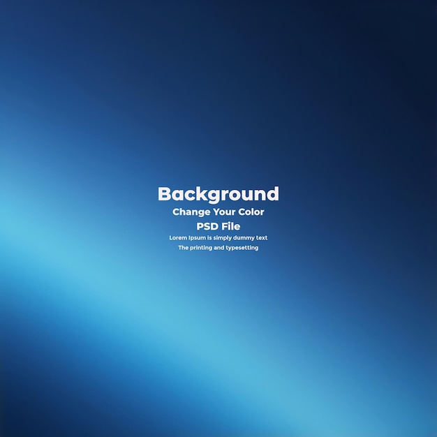 PSD Abstract blauer Gradient-Hintergrund leere blaue Textur