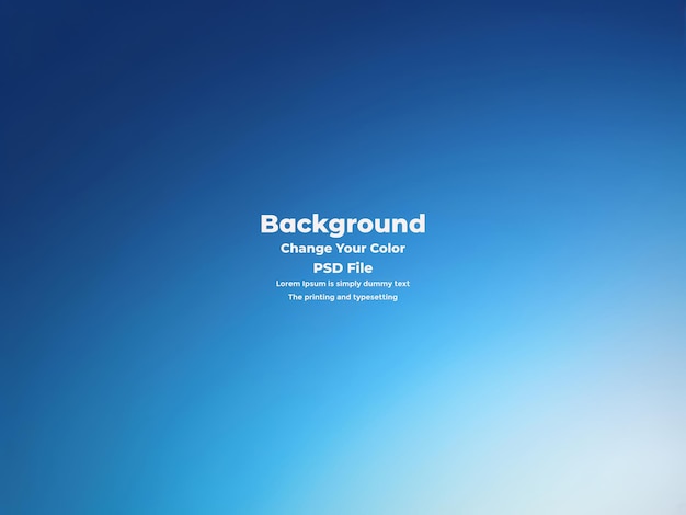 PSD Abstract blauer Gradient-Hintergrund leere blaue Textur
