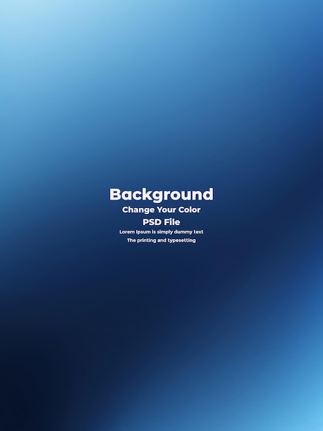 PSD Abstract blauer Gradient-Hintergrund leere blaue Textur