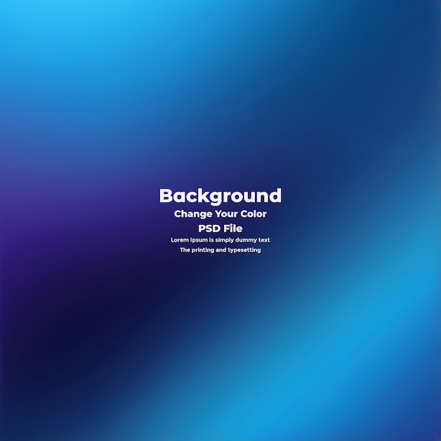 PSD Abstract blauer Gradient-Hintergrund leere blaue Textur