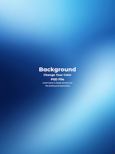 PSD Abstract blauer Gradient-Hintergrund leere blaue Textur