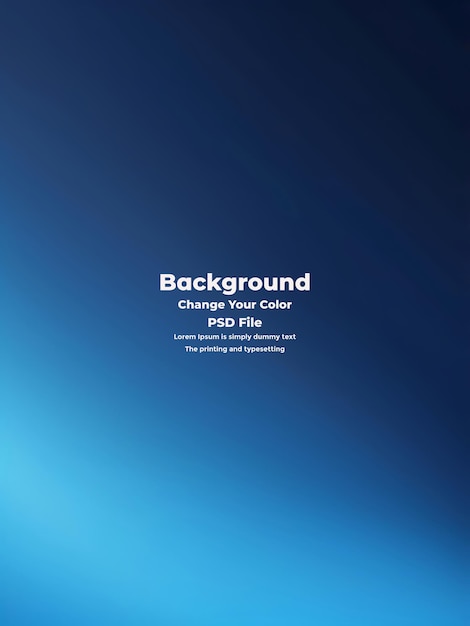 PSD Abstract blauer Gradient-Hintergrund leere blaue Textur