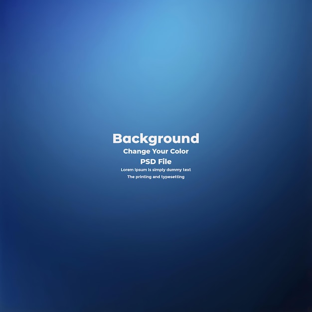 PSD Abstract blauer Gradient-Hintergrund leere blaue Textur