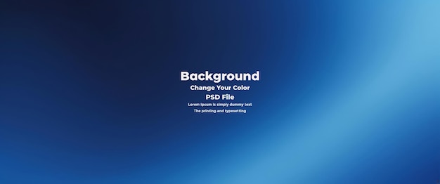 PSD Abstract blauer Gradient-Hintergrund leere blaue Textur