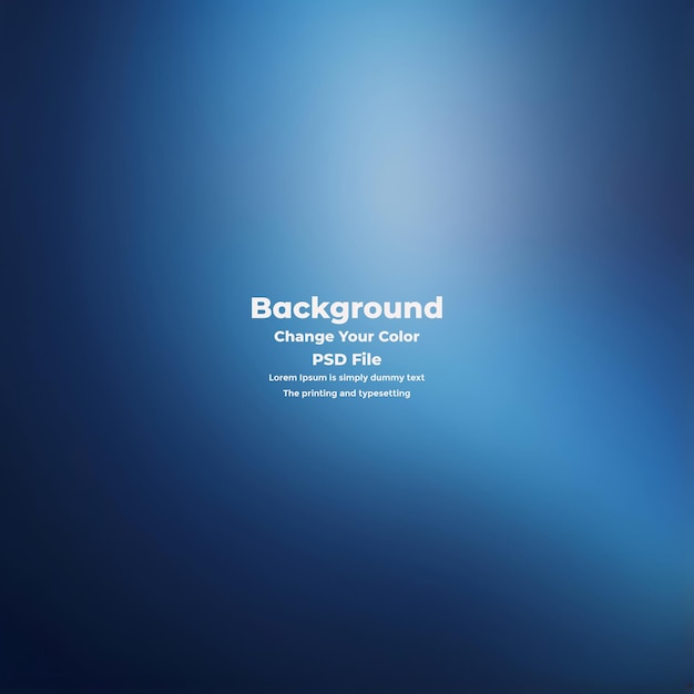 PSD Abstract blauer Gradient-Hintergrund leere blaue Textur