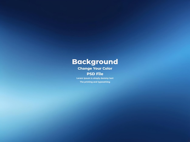 PSD Abstract blauer Gradient-Hintergrund leere blaue Textur