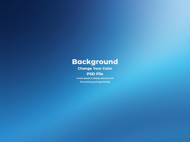 PSD Abstract blauer Gradient-Hintergrund leere blaue Textur