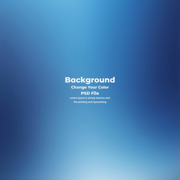 PSD Abstract blauer Gradient-Hintergrund leere blaue Textur