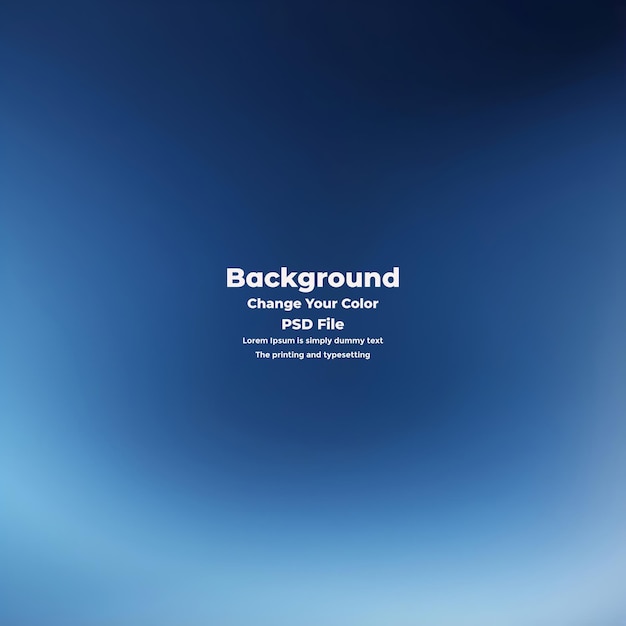 PSD Abstract blauer Gradient-Hintergrund leere blaue Textur