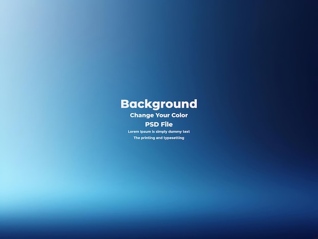 PSD Abstract blauer Gradient-Hintergrund leere blaue Textur