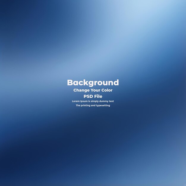 PSD Abstract blauer Gradient-Hintergrund leere blaue Textur