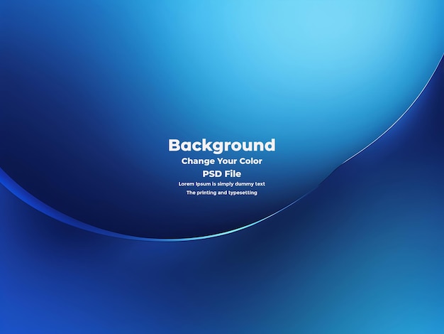 PSD Abstract blauer Gradient-Hintergrund leere blaue Textur