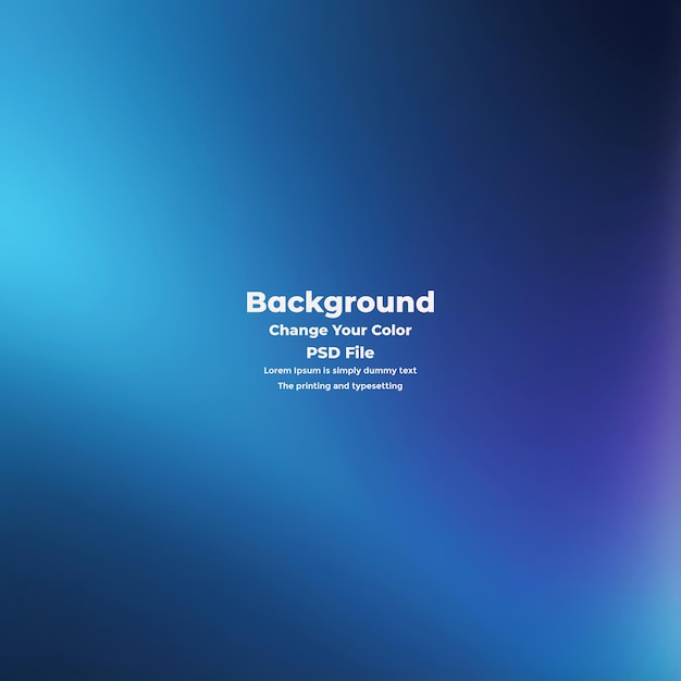 PSD Abstract blauer Gradient-Hintergrund leere blaue Textur