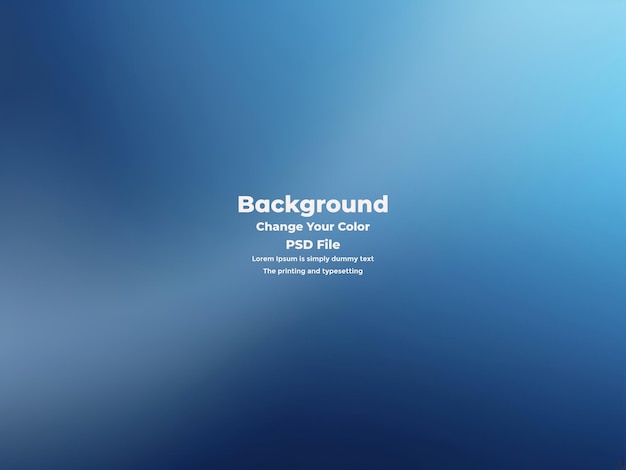 PSD Abstract blauer Gradient-Hintergrund leere blaue Textur