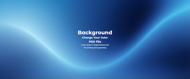 PSD Abstract blauer Gradient-Hintergrund leere blaue Textur