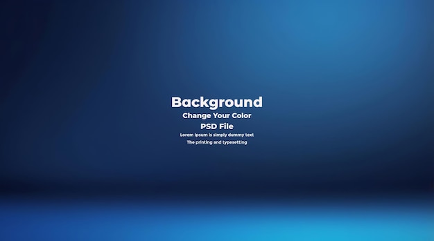 PSD Abstract blauer Gradient-Hintergrund leere blaue Textur