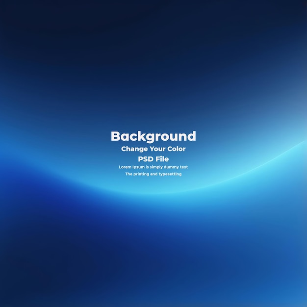 PSD Abstract blauer Gradient-Hintergrund leere blaue Textur