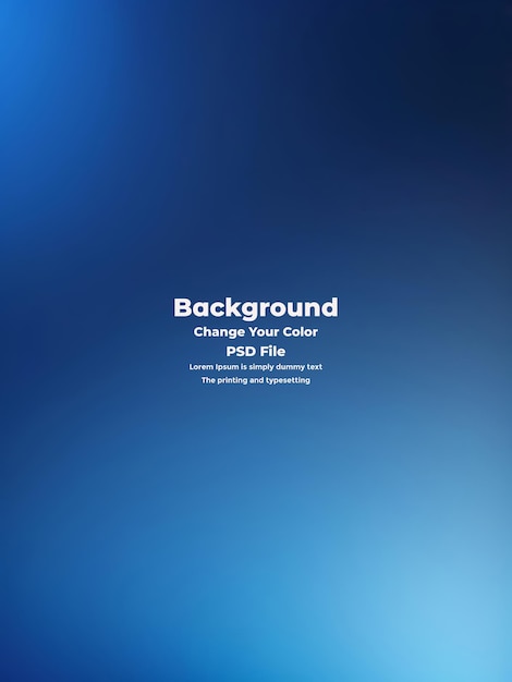 PSD Abstract blauer Gradient-Hintergrund leere blaue Textur