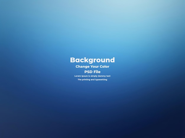 PSD Abstract blauer Gradient-Hintergrund leere blaue Textur