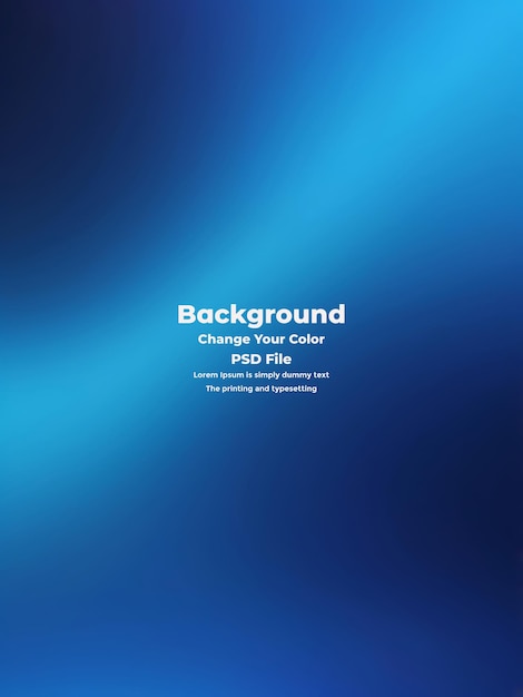 PSD Abstract blauer Gradient-Hintergrund leere blaue Textur