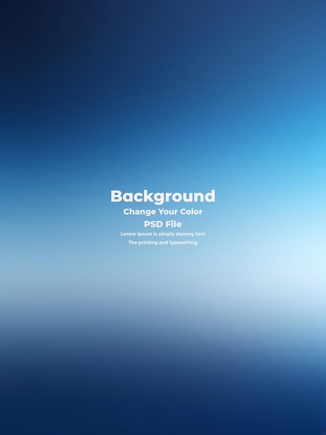 PSD Abstract blauer Gradient-Hintergrund leere blaue Textur