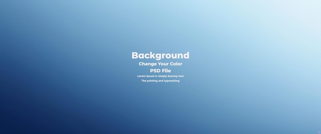 PSD Abstract blauer Gradient-Hintergrund leere blaue Textur
