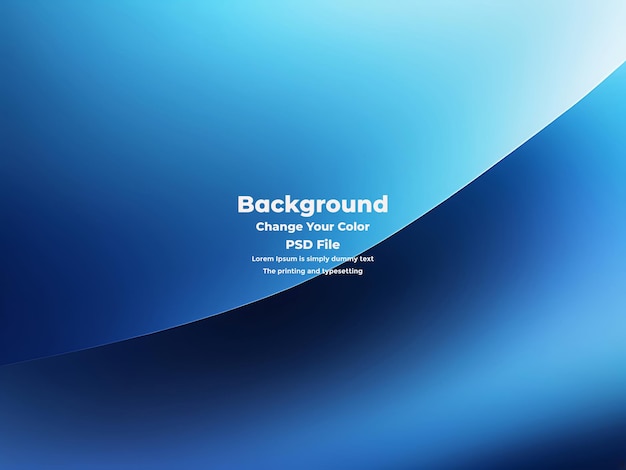 PSD Abstract blauer Gradient-Hintergrund leere blaue Textur