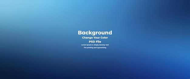 PSD Abstract blauer Gradient-Hintergrund leere blaue Textur