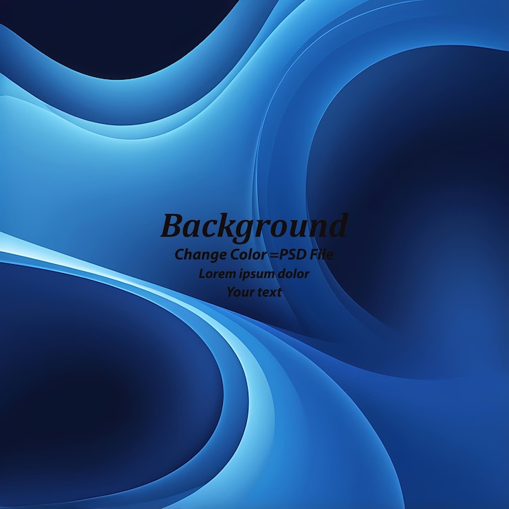 PSD psd abstract blauer welliger hintergrund mit dynamischer wirkung