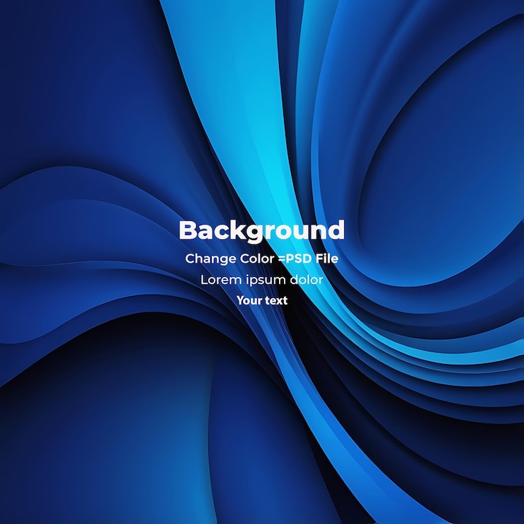 PSD psd abstract blauer welliger hintergrund mit dynamischer wirkung