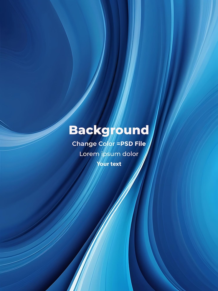 PSD psd abstract blauer welliger hintergrund mit dynamischer wirkung