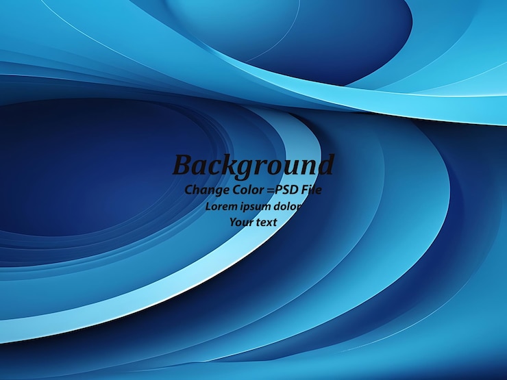 PSD psd abstract blauer welliger hintergrund mit dynamischer wirkung