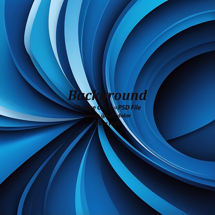 PSD psd abstract blauer welliger hintergrund mit dynamischer wirkung