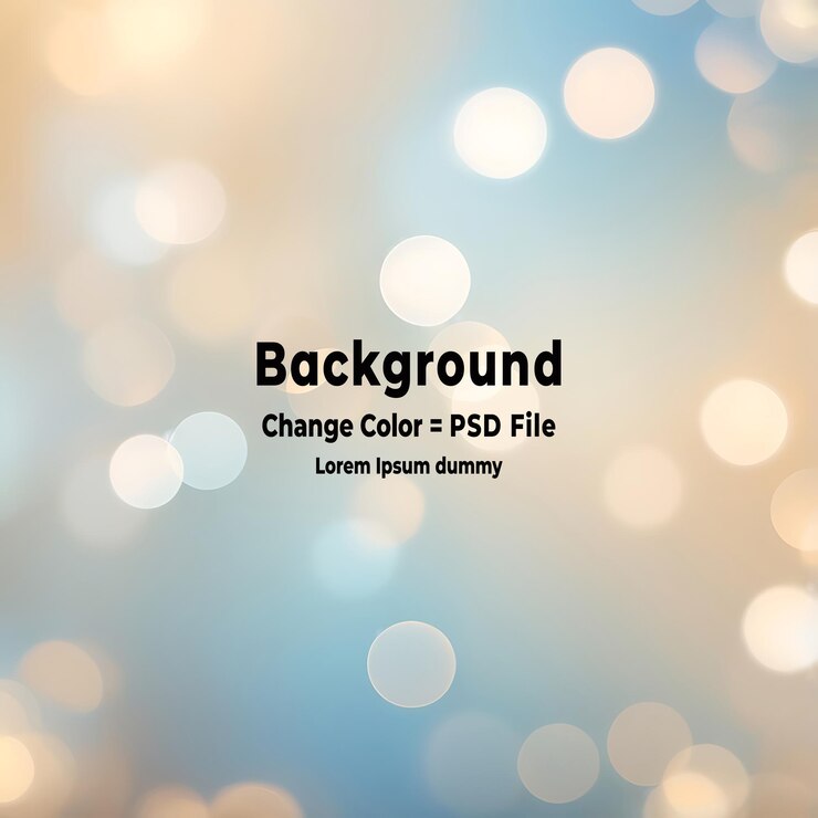 PSD psd abstract bokeh lights background vector illustration