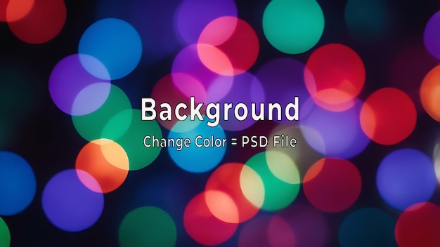 PSD Abstract Farbige Bokeh-Lichter Hintergrund