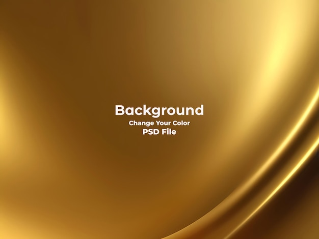 Psd abstract fundo de gradiente dourado parece uma parede de ouro com textura borrada moderna