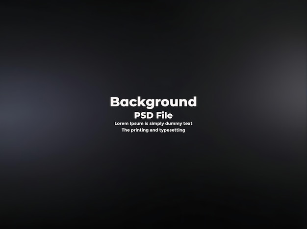 PSD Abstract schwarzer Gradient-Hintergrund leere dunkle Textur Studio-Zimmer-Tapeten