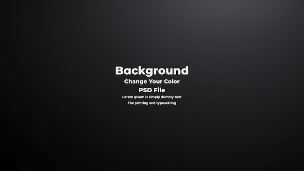 PSD Abstract schwarzer Gradient-Hintergrund mit leerer dunkler Textur Tapete
