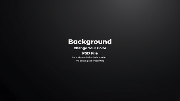 PSD Abstract schwarzer Gradient-Hintergrund mit leerer dunkler Textur Tapete