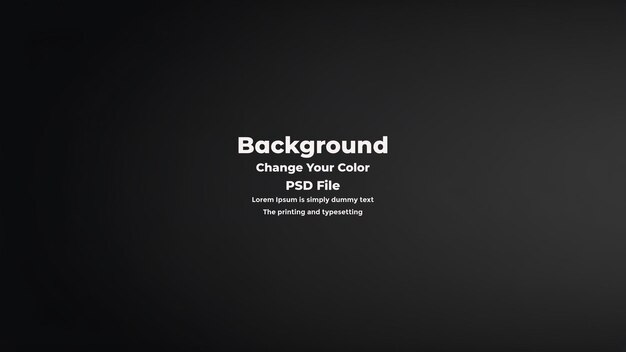 PSD Abstract schwarzer Gradient-Hintergrund mit leerer dunkler Textur Tapete