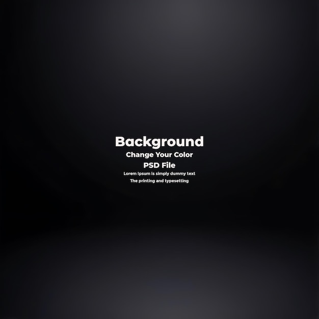 PSD Abstract schwarzer Gradient-Hintergrund mit leerer dunkler Textur Tapete