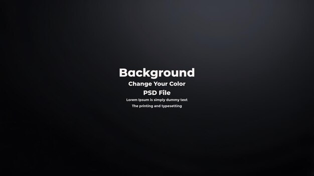 PSD Abstract schwarzer Gradient-Hintergrund mit leerer dunkler Textur Tapete