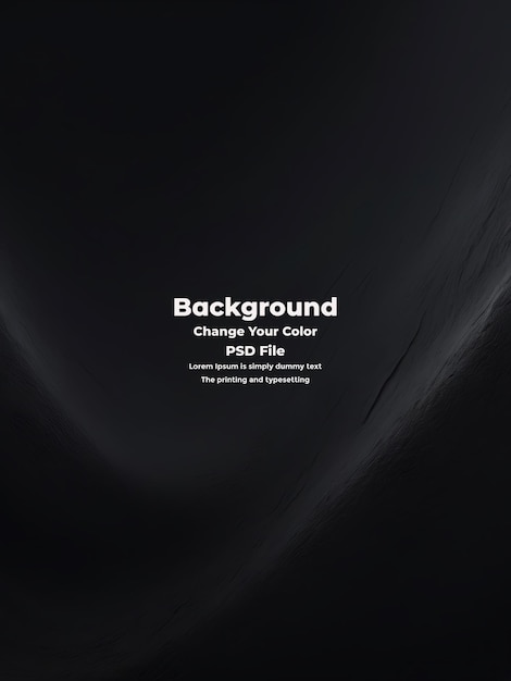 PSD Abstract schwarzer Gradient-Hintergrund mit leerer dunkler Textur Tapete