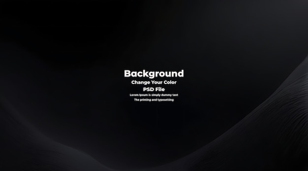 PSD Abstract schwarzer Gradient-Hintergrund mit leerer dunkler Textur Tapete