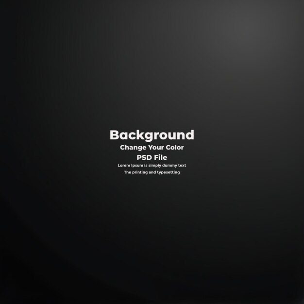 PSD Abstract schwarzer Gradient-Hintergrund mit leerer dunkler Textur Tapete