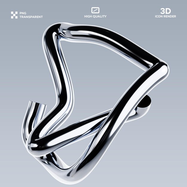 PSD Abstract shape 3D Illustration
