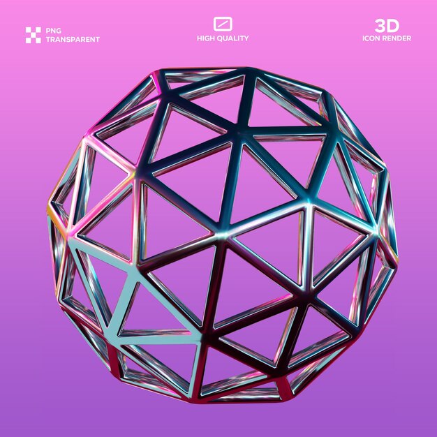 psd abstract shape 3d illustration