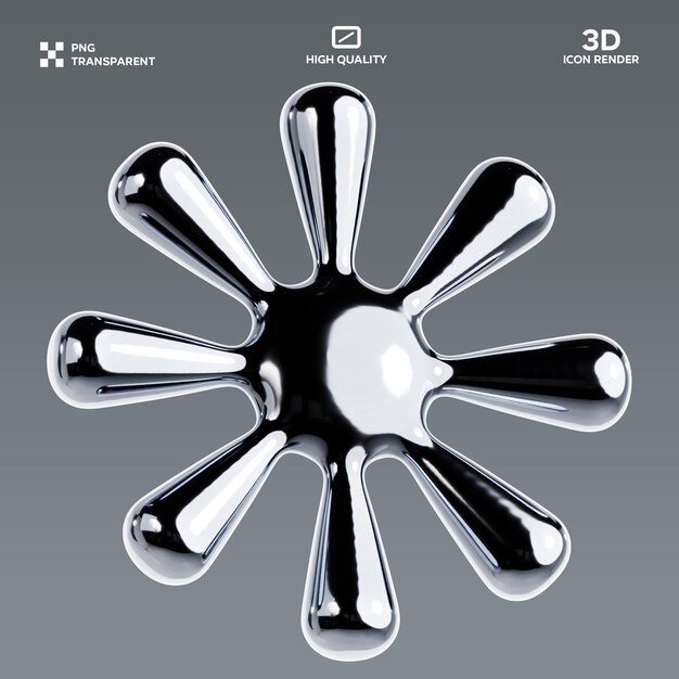 PSD Abstract shpae 3D-Illustration