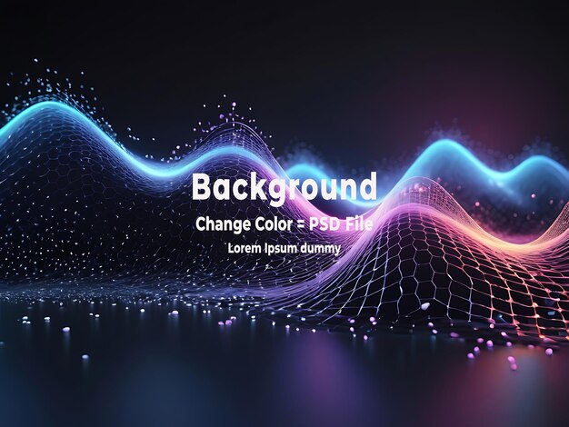 PSD abstract technology particles mesh background (scenario di rete delle particelle della tecnologia astratta PSD)